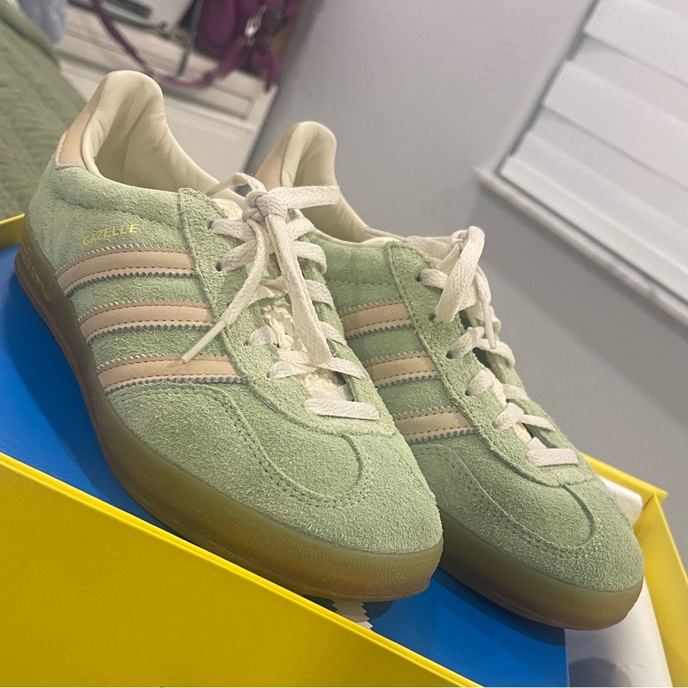 Adidas Gazelle suede sneakers.